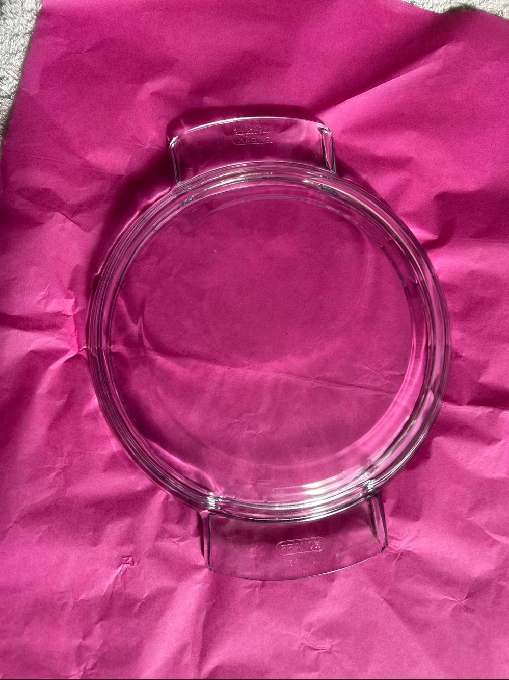 Vintage Pyrex de Corning France Glass Lid # 454- U.
